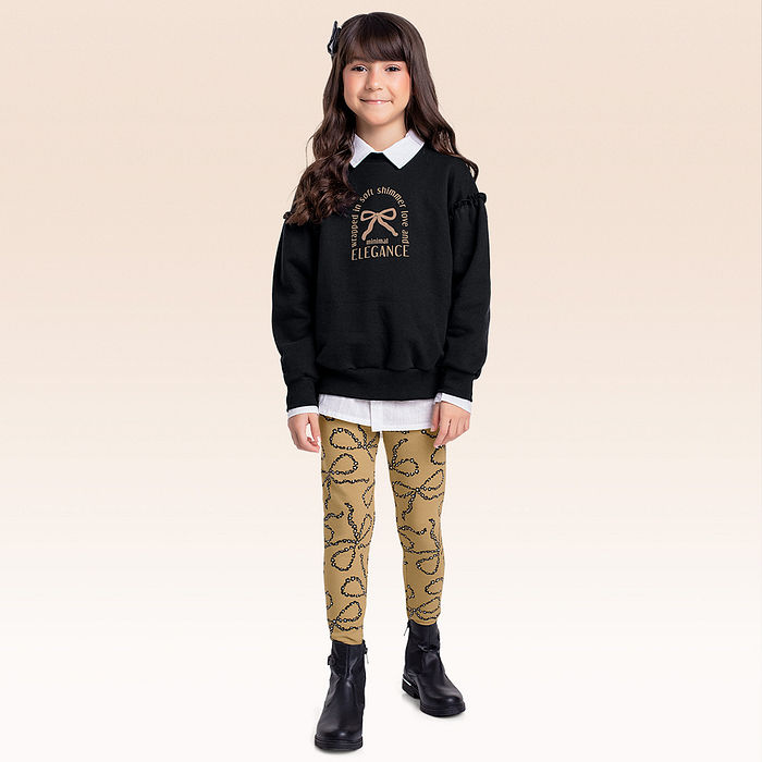 Conjunto blusão e legging