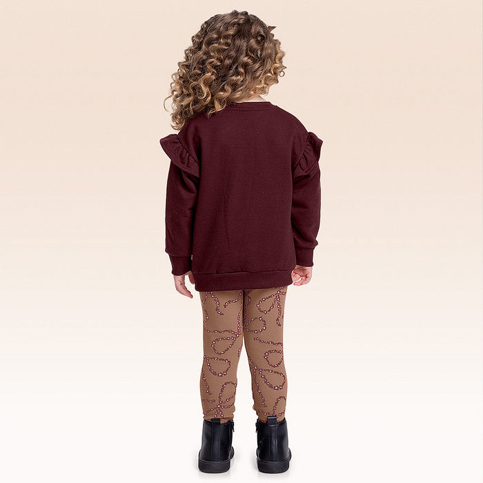 Conjunto blusão e legging