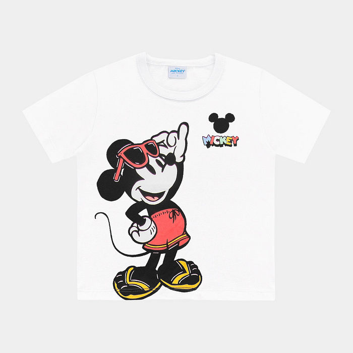 Camiseta manga curta infantil Mickey