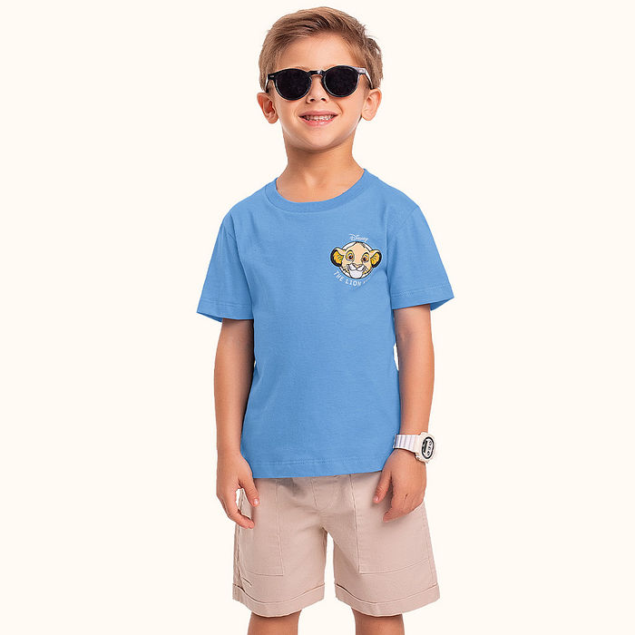 Camiseta Rei Leão em meia malha