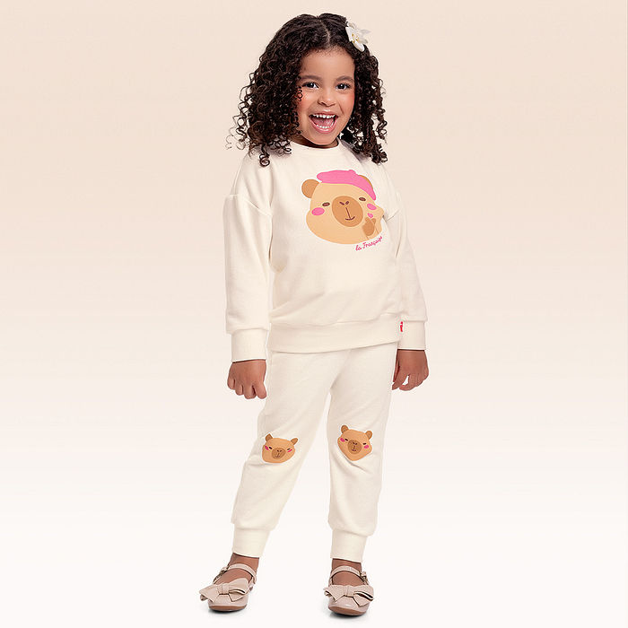 Conjunto blusão e calça moletom