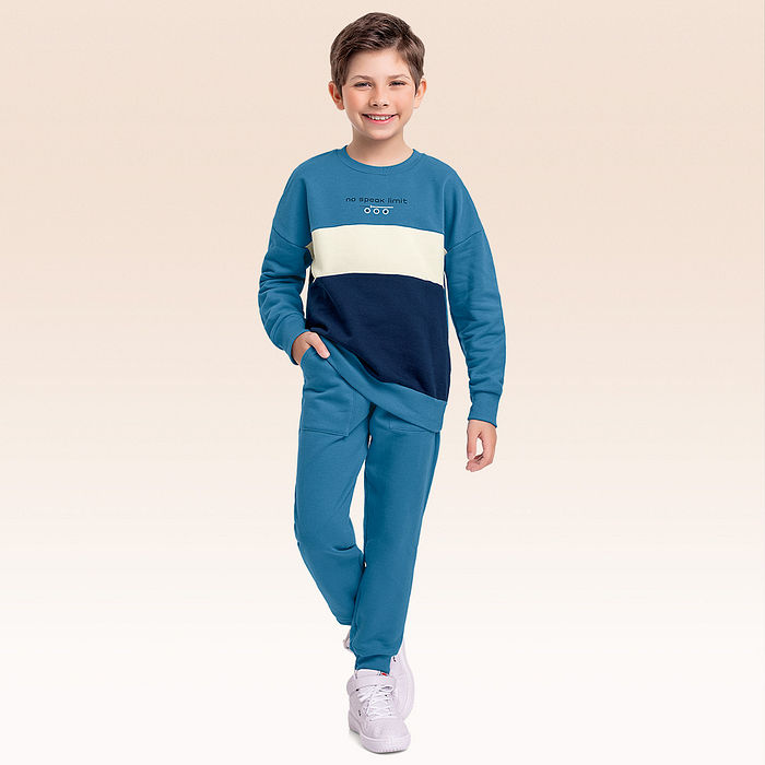 Conjunto blusão e calça moletom