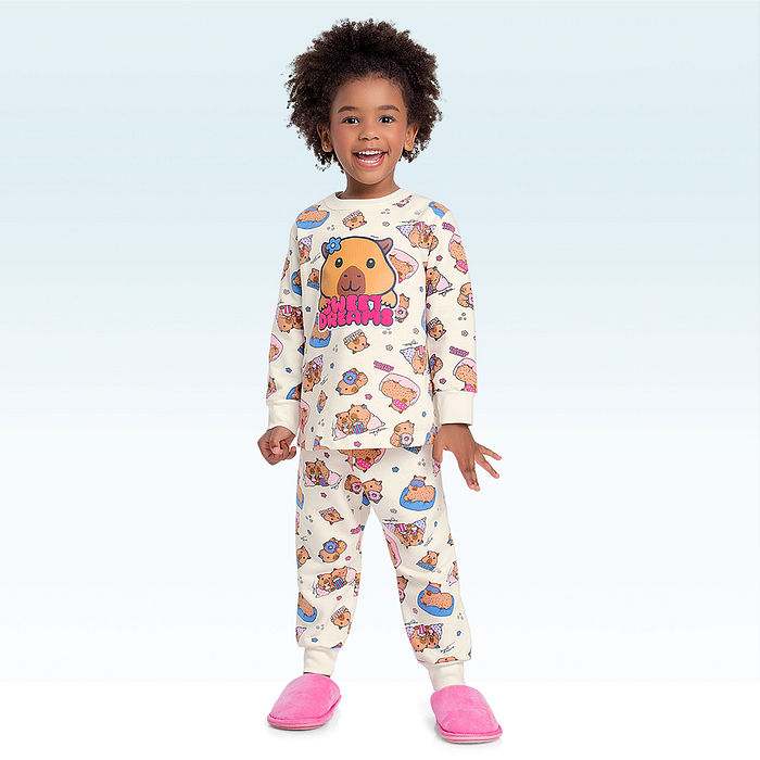 Conjunto pijama blusão e calça