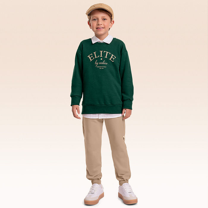 Conjunto blusão e calça moletom