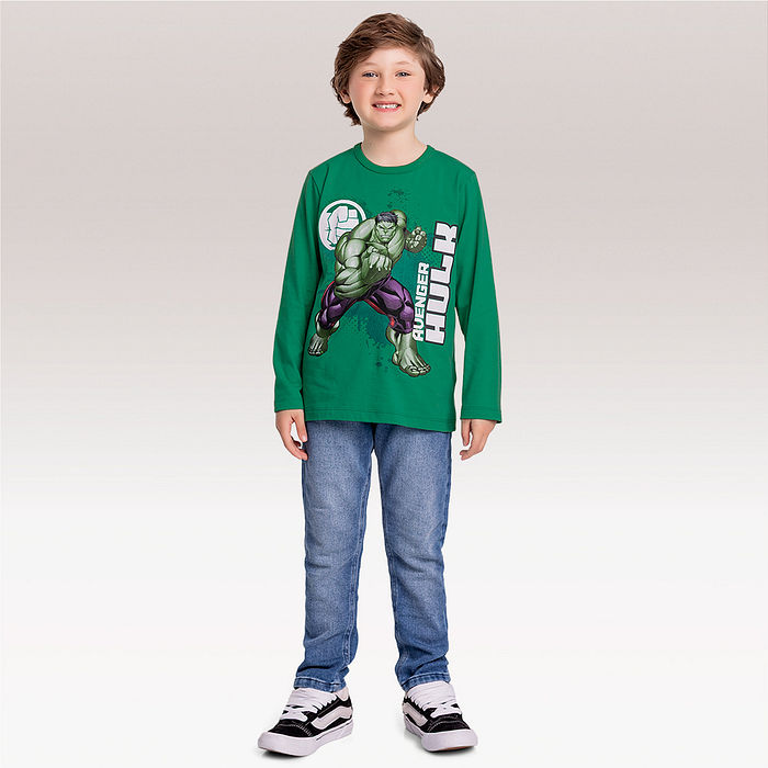 Camiseta manga longa Avengers