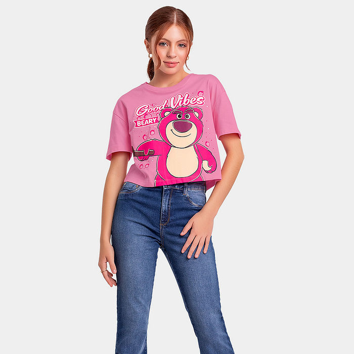 Blusa juvenil estampa Lotso