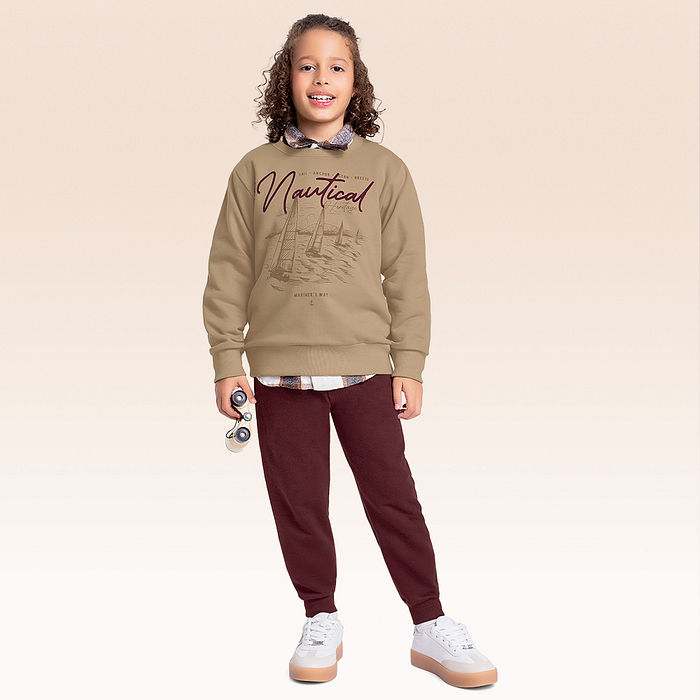 Conjunto blusão e calça moletom