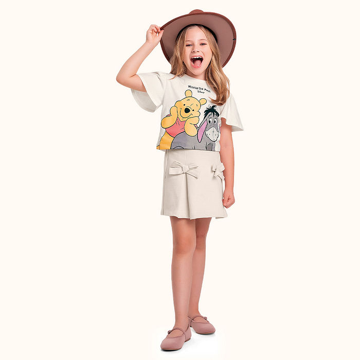 Blusa Ursinho Pooh em meia malha