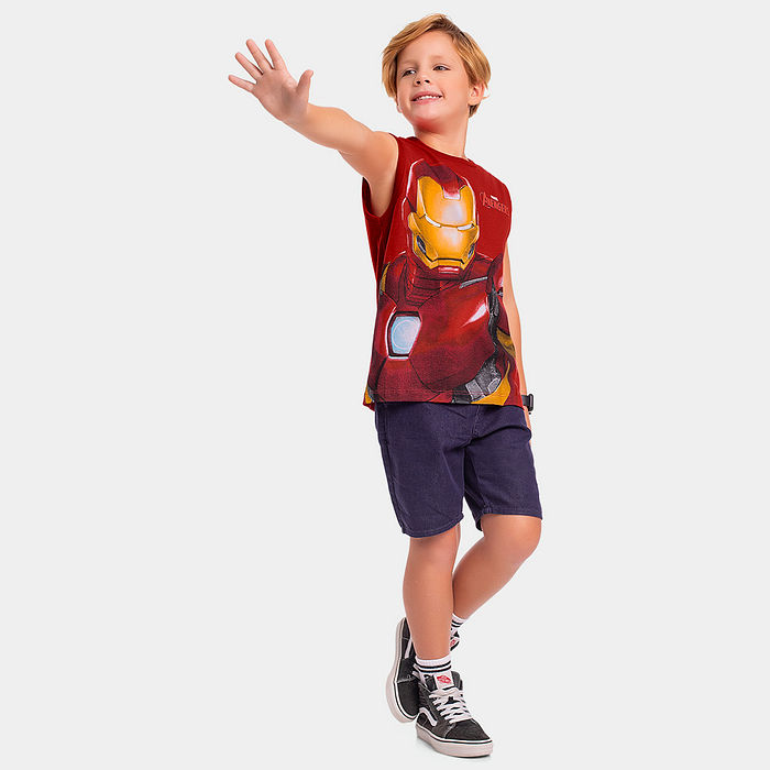 Regata com relevo 3d Avengers