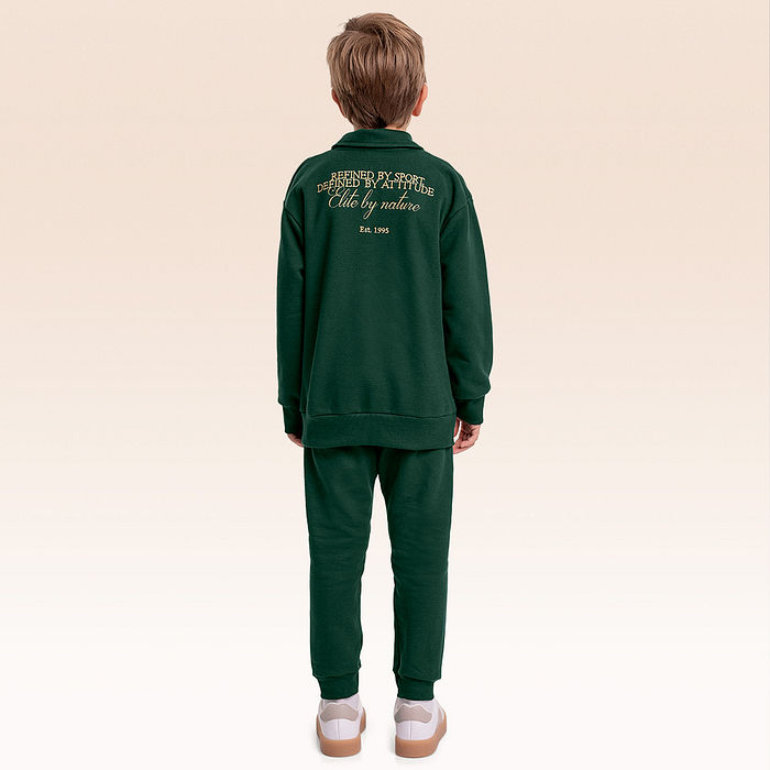 Conjunto blusão polo e calça