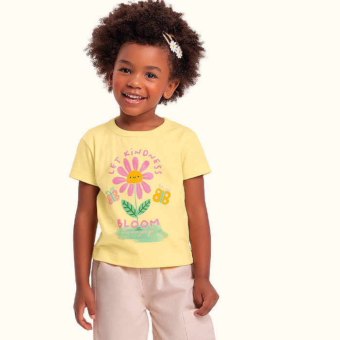 Blusa jardim em meia malha