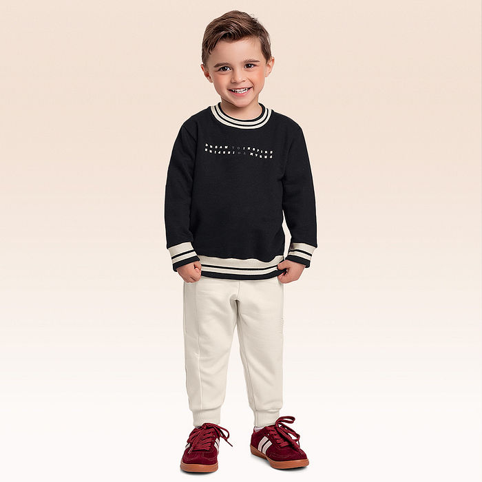 Conjunto blusão e calça moletom