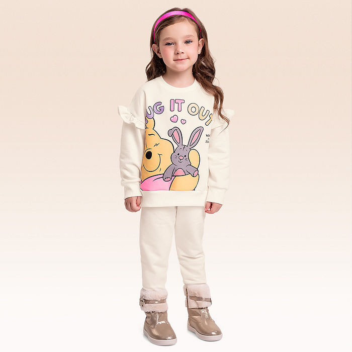 Conjunto blusão e calça Ursinho Pooh