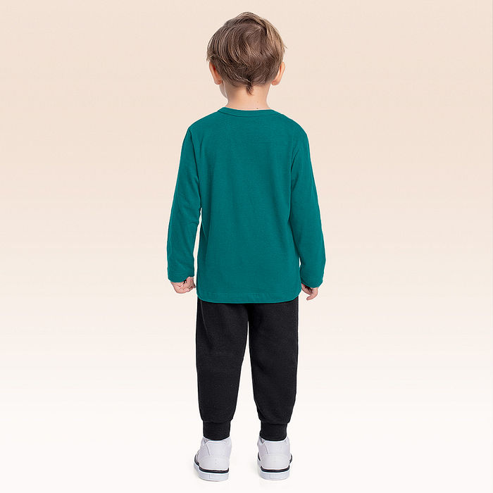 Conjunto camiseta manga longa e calça