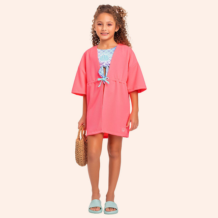 Saída de praia com cordão com regulagem