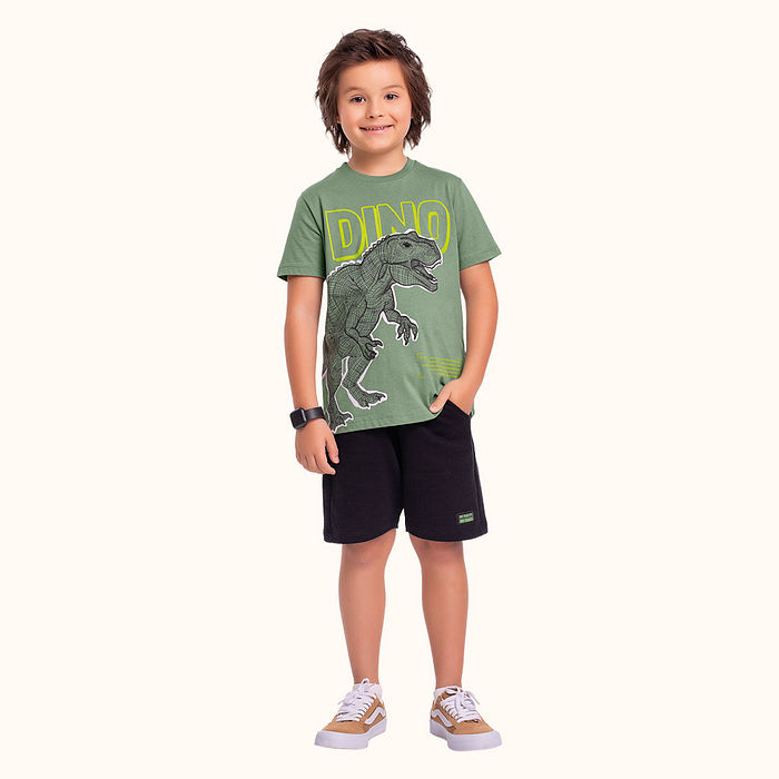 Bermuda em moletinho lotus com cadarço decorativo