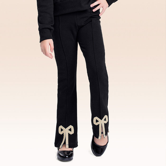 Calça em moletom laço