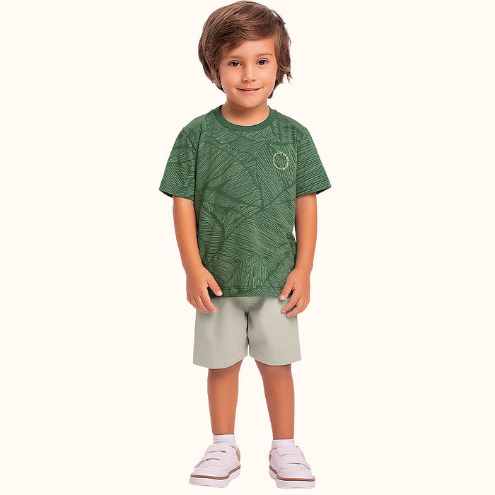 Camiseta em meia malha