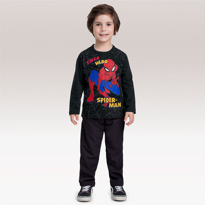 Camiseta manga longa Spider-man