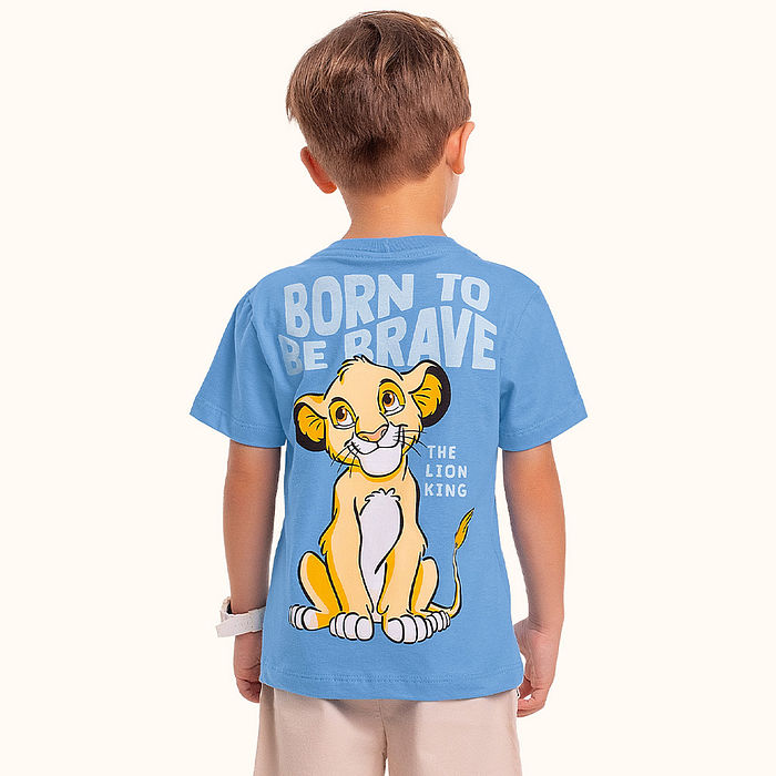 Camiseta Rei Leão em meia malha