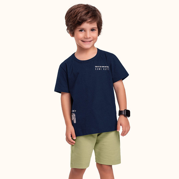 Camiseta gamer em meia malha