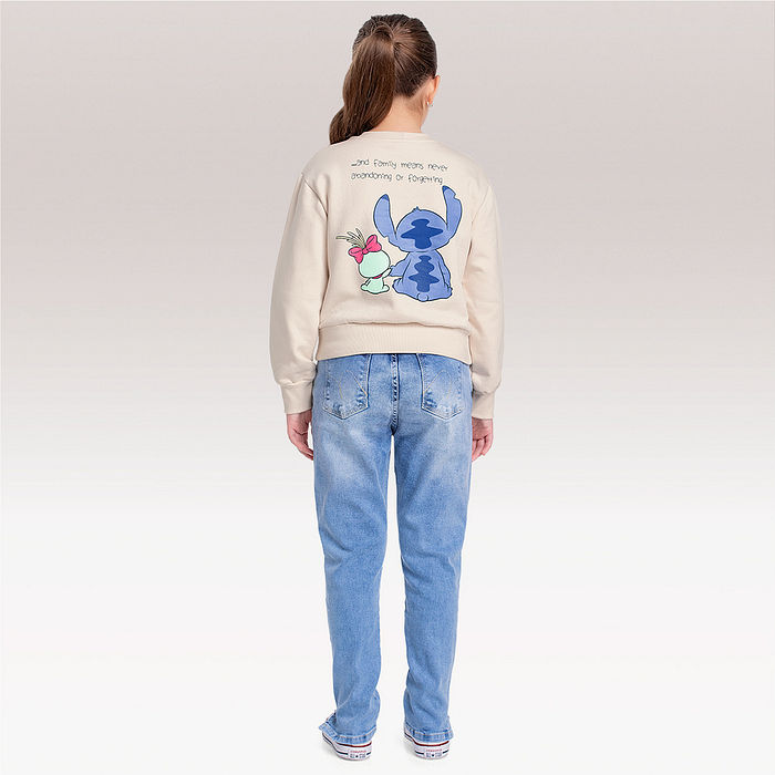 Blusão em moletom Lilo & Stitch