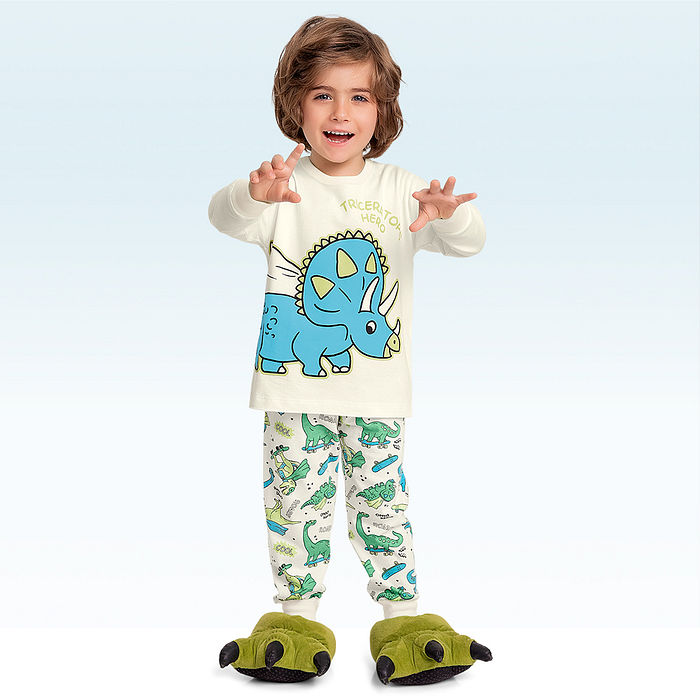 Conjunto pijama camiseta manga longa e calça