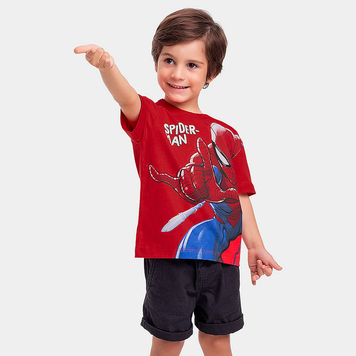 Camiseta com relevo em 3d spider-man
