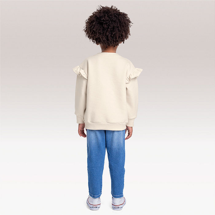 Blusão em moletom Lilo & Stitch