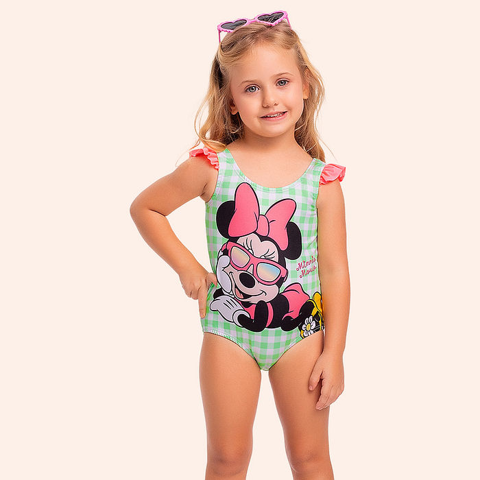 Maiô infantil Minnie e amigos