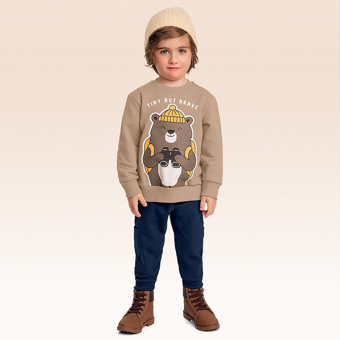 Conjunto blusão e calça moletom