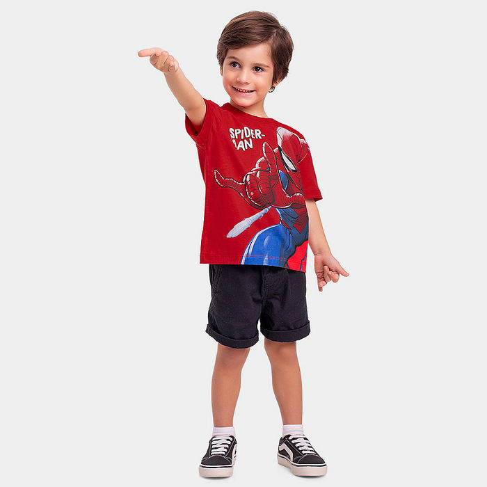 Camiseta com relevo em 3d spider-man