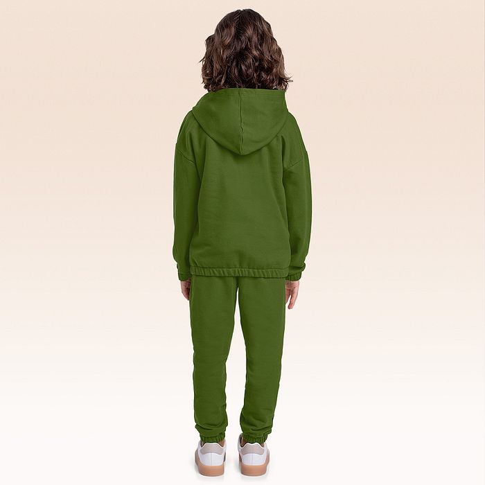 Conjunto blusão com capuz e calça