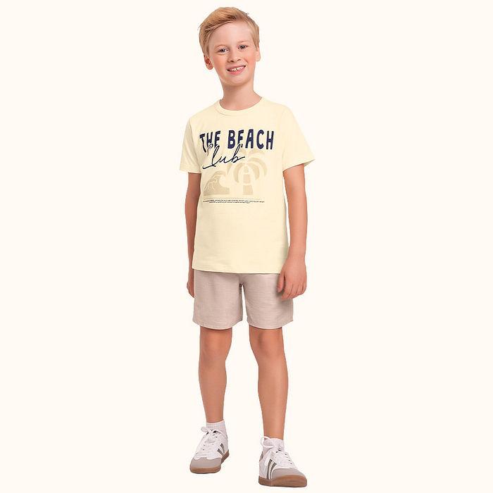 Camiseta em meia malha the beach club