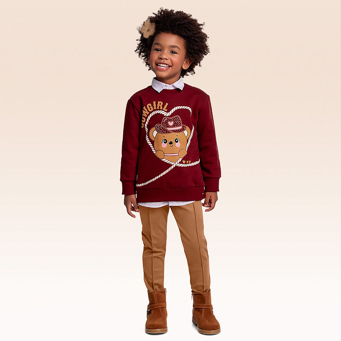 Conjunto blusão e legging