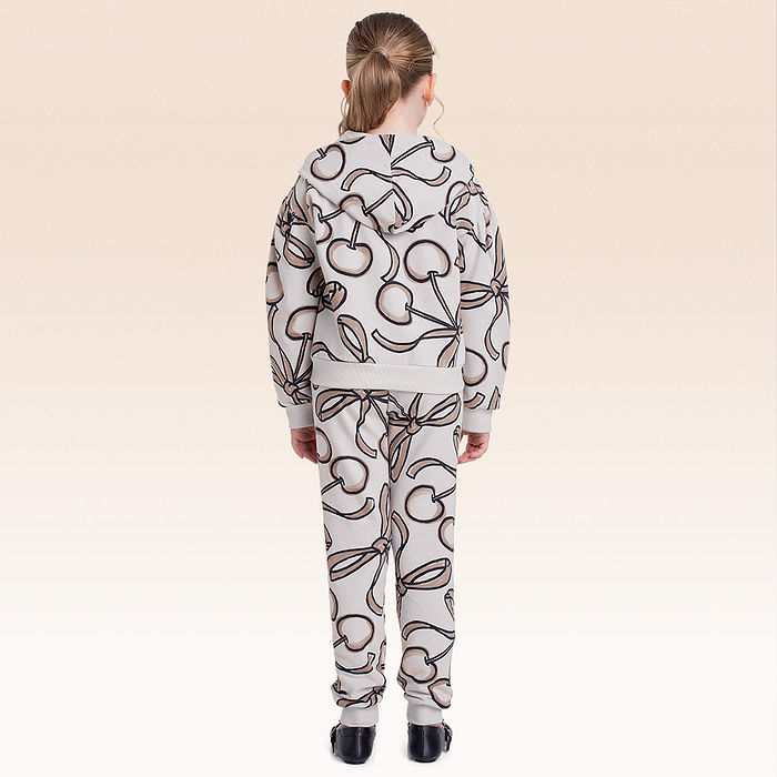 Conjunto jaqueta com capuz e calça