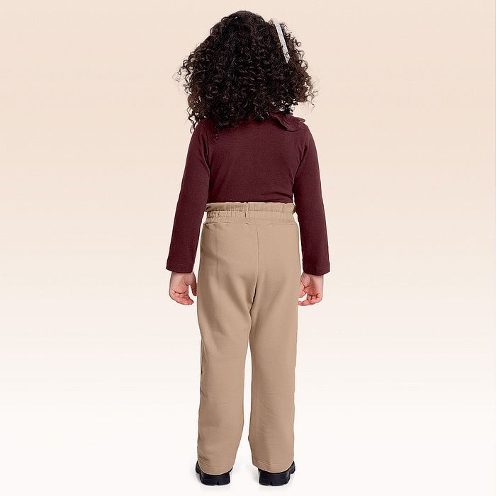 Calça em moletom com laço