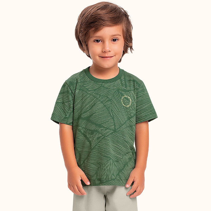 Camiseta em meia malha