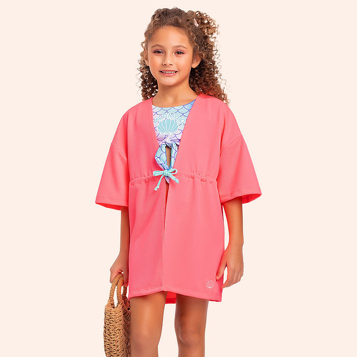 Saída de praia com cordão com regulagem