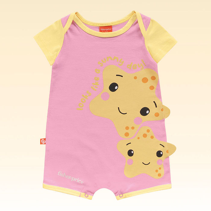 Macacão em meia malha com estampa interativa