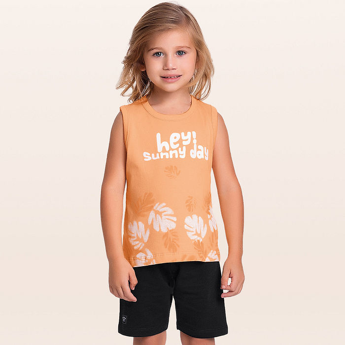 Conjunto regata e bermuda sunny day