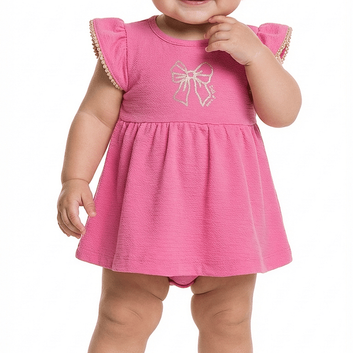 Body manga curta em malha florence laço