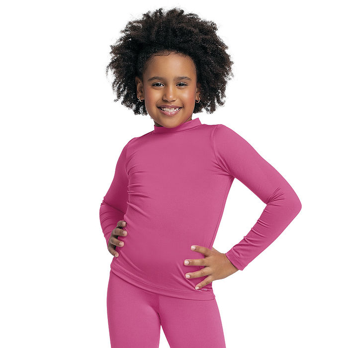 Blusa manga longa e gola alta em malha térmica unissex