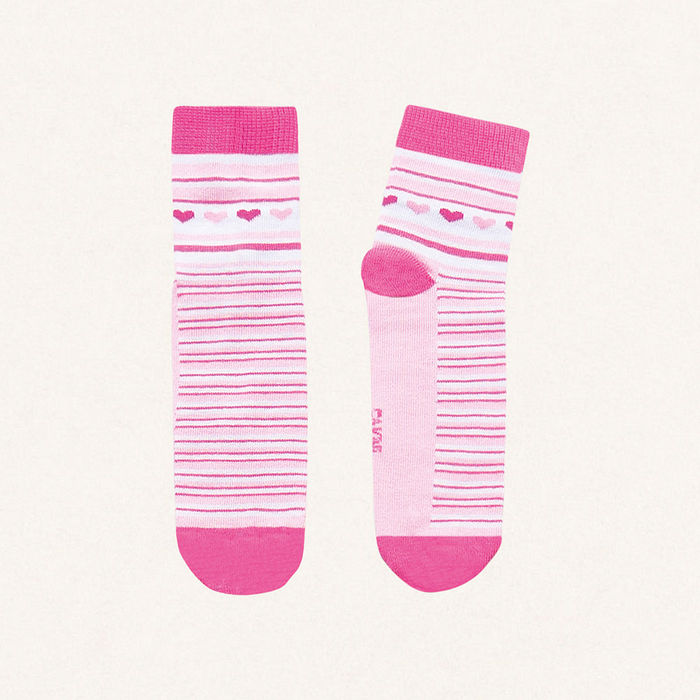 Meia cano curto listras