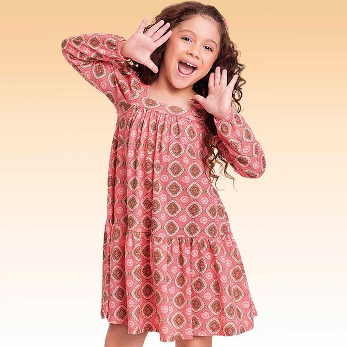 Vestido manga longa em meia malha