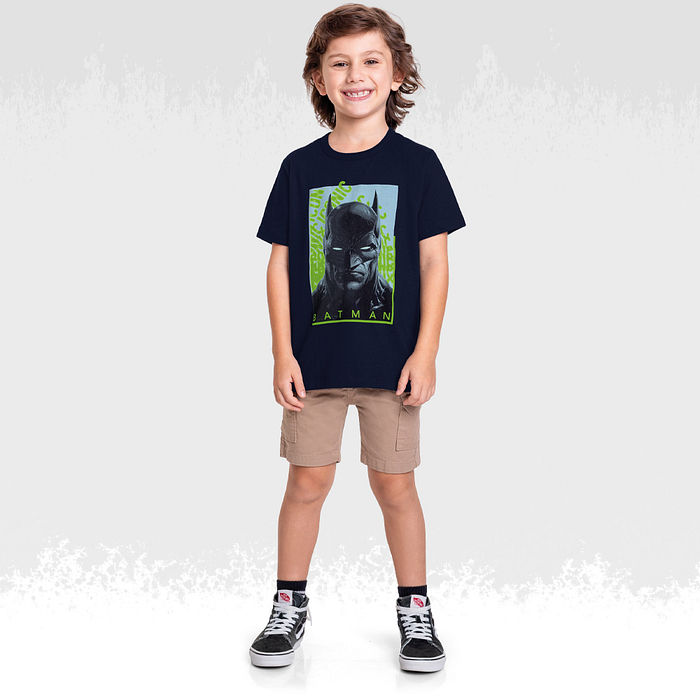 Camiseta batman em meia malha