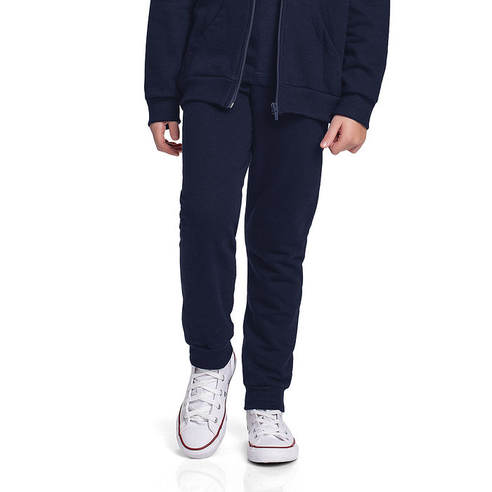 Calça básica em moletom menina