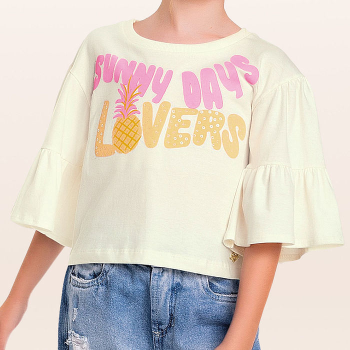 Blusa em meia malha sunny days