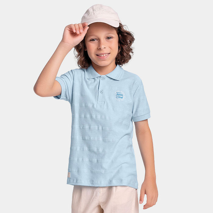 Camiseta malha com textura corente