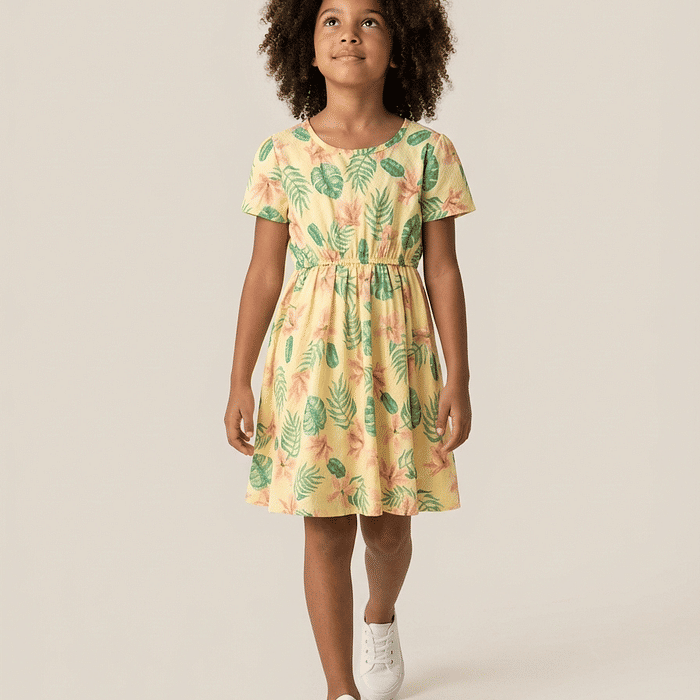 Vestido Floral Tropical